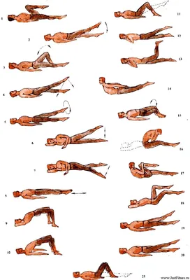 Упражнения при поясничном остеохондрозе в картинках