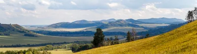 Уральские горы / Пейзаж за окном самолета