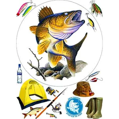 Вафельная картинка \"Рыбалка-2\" (А4) купить в Украине
