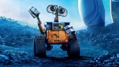 Обои на рабочий стол Робот Валли из трогательного мультфильма Валли /  Wall-e, обои для рабочего стола, скачать обои, обои бесплатно