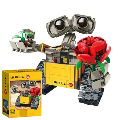 Конструктор ВАЛЛИ с цветочком WALL-E / 737 деталей / совместим с Лего -  купить с доставкой по выгодным ценам в интернет-магазине OZON (1115237980)