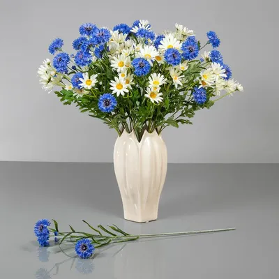 Цветок василек штампованный Ø95 (2мм) – купить цветок василек штампованный  Ø95 (2мм) в Переславле-Залесском