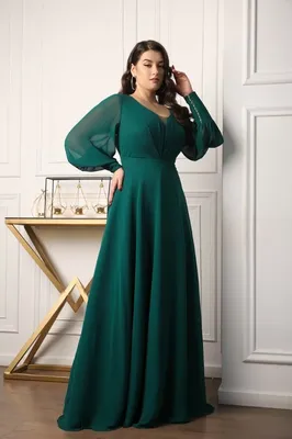 Вечернее платье 356-16xl-green в салоне «Интерстиль»