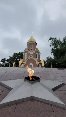 Вечный огонь зажгли на обновленной площади Победы в Воронеже