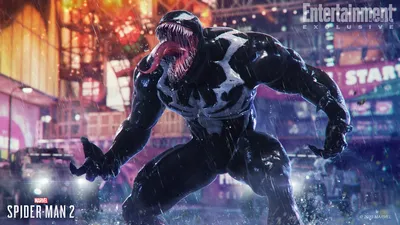 Venom from spiderman (hd wallpaper) on Craiyon