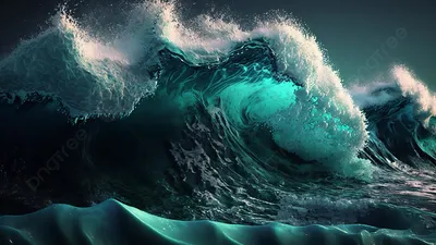 большие морские волны, Всплеск воды, спрей, океан фон картинки и Фото для  бесплатной загрузки