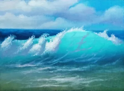 Волны океана на фоне голубого неба с облаками атлантический океан с голубой  водой в солнечный день пена волн и следы, вызванные круизным лайнером в  море сгенерировано ai | Премиум Фото