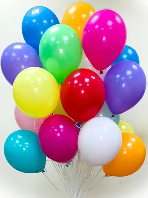 Воздушны шары разноцветные 20 штук 30 см. - купить в интернет-магазине OZON  с доставкой по России (176383879)