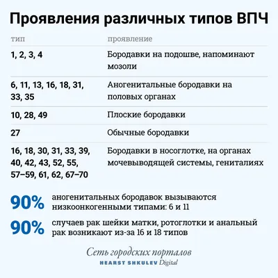 Вирус папилломы человека: список типов, как лечить ВПЧ? - 18 декабря 2018 -  59.ru