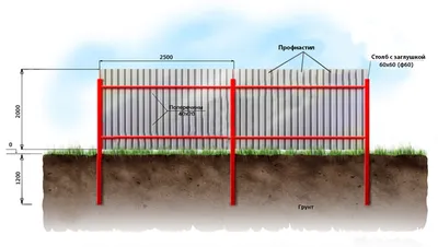 Заборы из профнастила в СПБ: производство, установка под ключ, фото - заборы  из профлиста от производителя