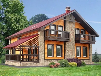 Красивый загородный дом! | Rustic house, House styles, Architecture house