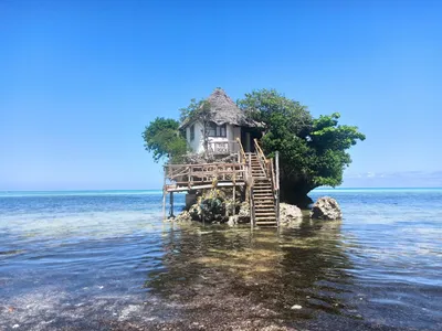 Красивый Воздушный Вид Остров Занзибар Море Пляже Занзибар Танзания  стоковое фото ©Pakhnyushchyy 251883641