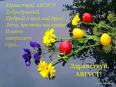 Здравствуй август (Ада Боровицкая 2) / Стихи.ру