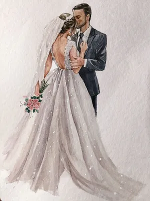 Жених и невеста иллюстрация вектора. иллюстрации насчитывающей человек -  30515329