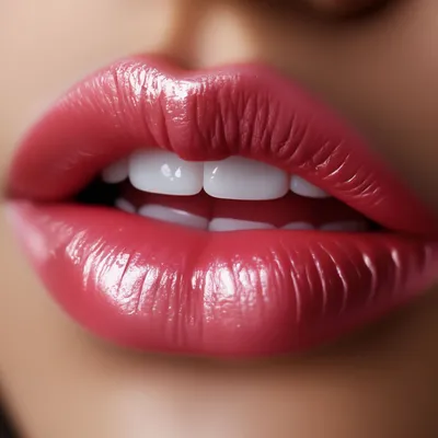 Женские губы очень красивые алые …» — создано в Шедевруме