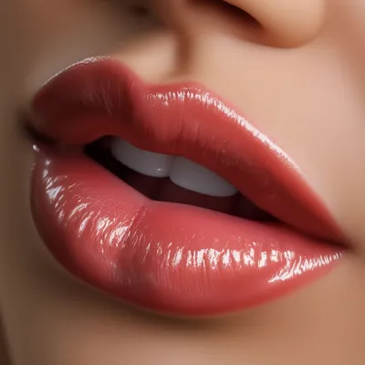 Пышные женские губы, эстетично, …» — создано в Шедевруме