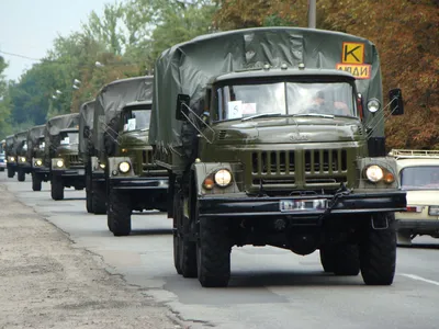 ЗИЛ-131 бортовой (6x6), голубой/зеленый