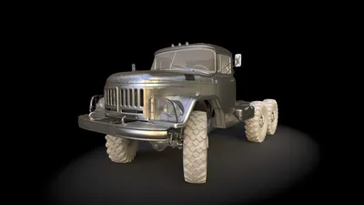 ЗИЛ-131 армейский грузовик 1966 3D модель - Скачать Военная техника на  3DModels.org