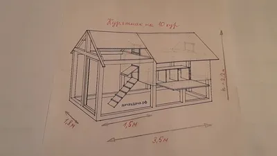 Курятник на 10 кур чертеж, размеры. 2 часть первого видео. - YouTube