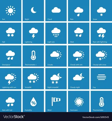 Знаки погоды иллюстрация вектора. иллюстрации насчитывающей кнопка -  31022628