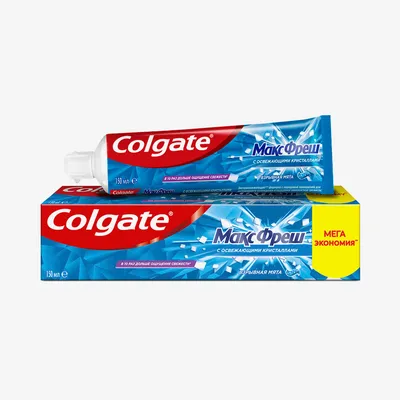 Зубная паста Colgate Макс Фреш Взрывная мята с освежающими кристаллами для  свежего дыхания и защиты от кариеса 150 мл | Зубные пасты | Arbuz.kz