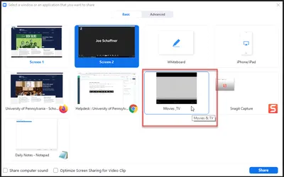 Zoom Screen Sharing and Annotation